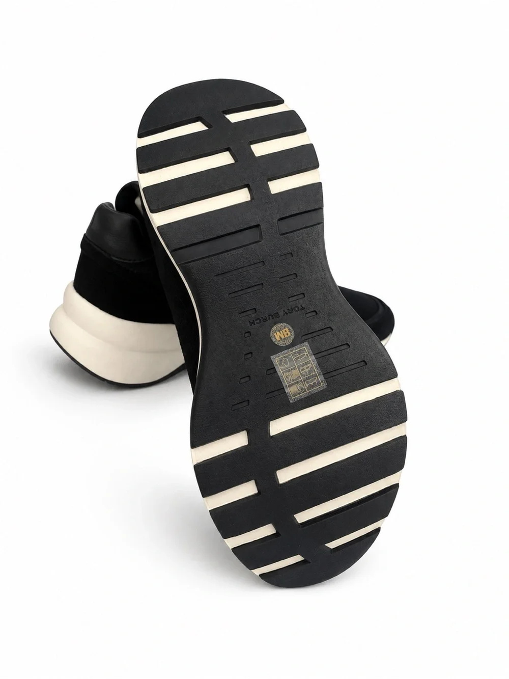 Tory Burch Black and White Chunky Platform Sneakers